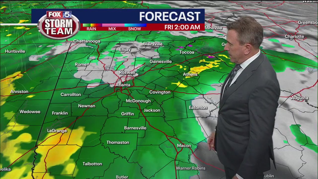 Chance of rain increases into the weekend | FOX 5 Atlanta