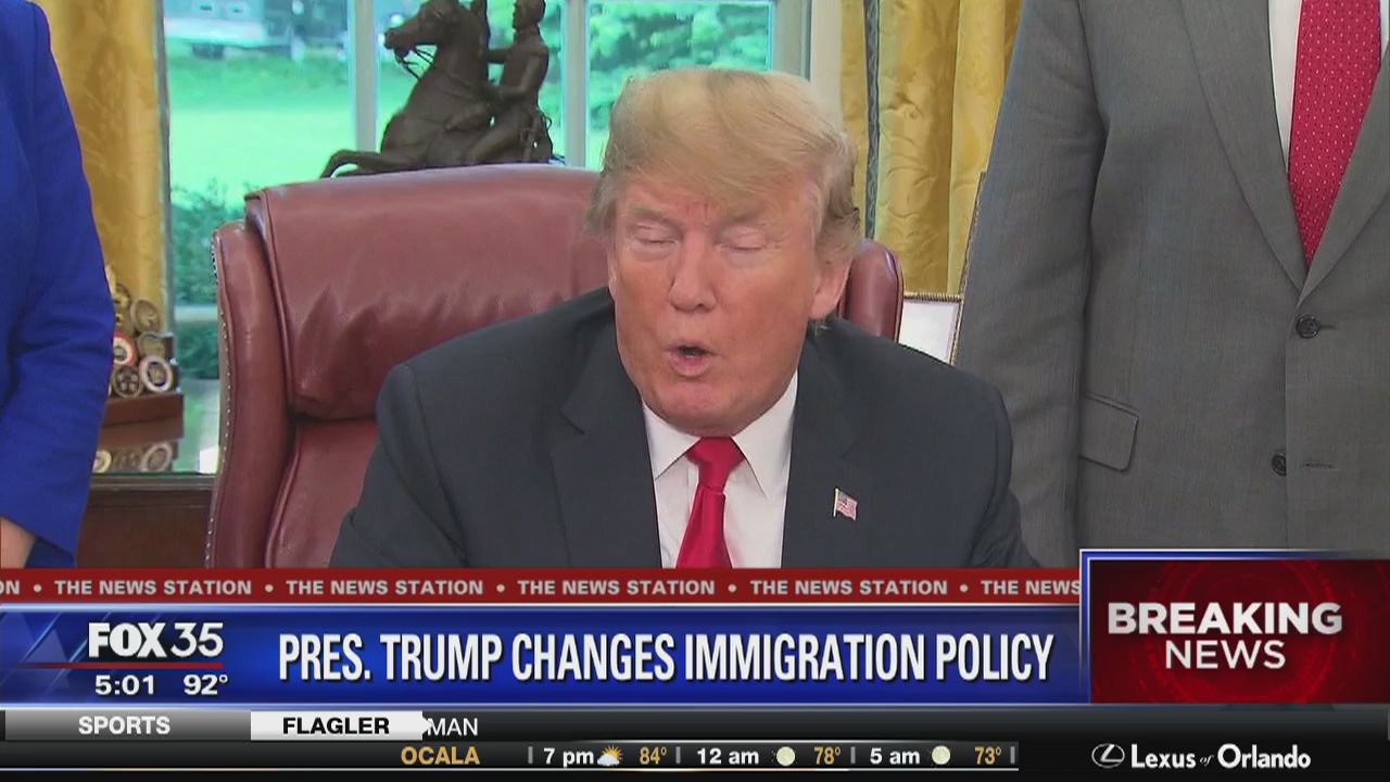 President Trump changes immigration policy