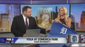 Yoga at Comerica Park