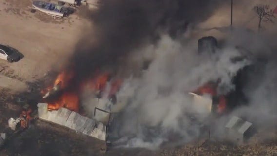 Fire crews stop 'Max Fire' from threatening homes