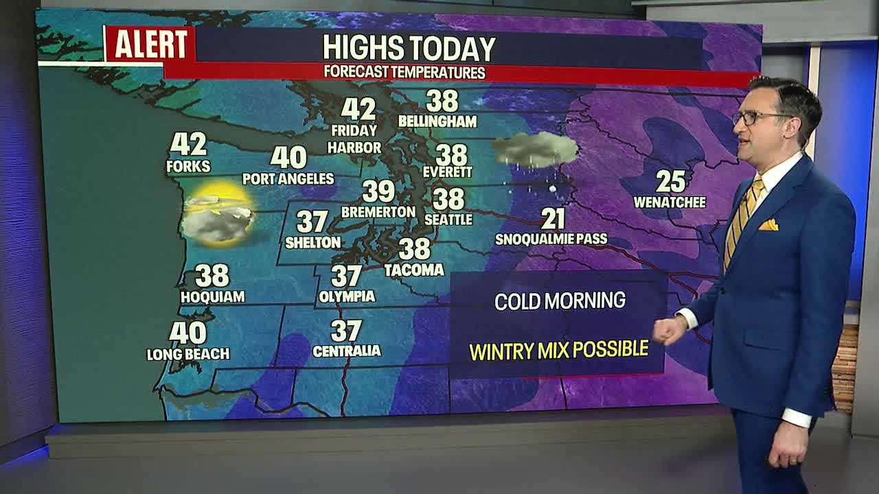 Seattle weather: Cold start to Thursday