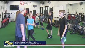 Valley fitness center teaching self-defense to students in order to combat bullying