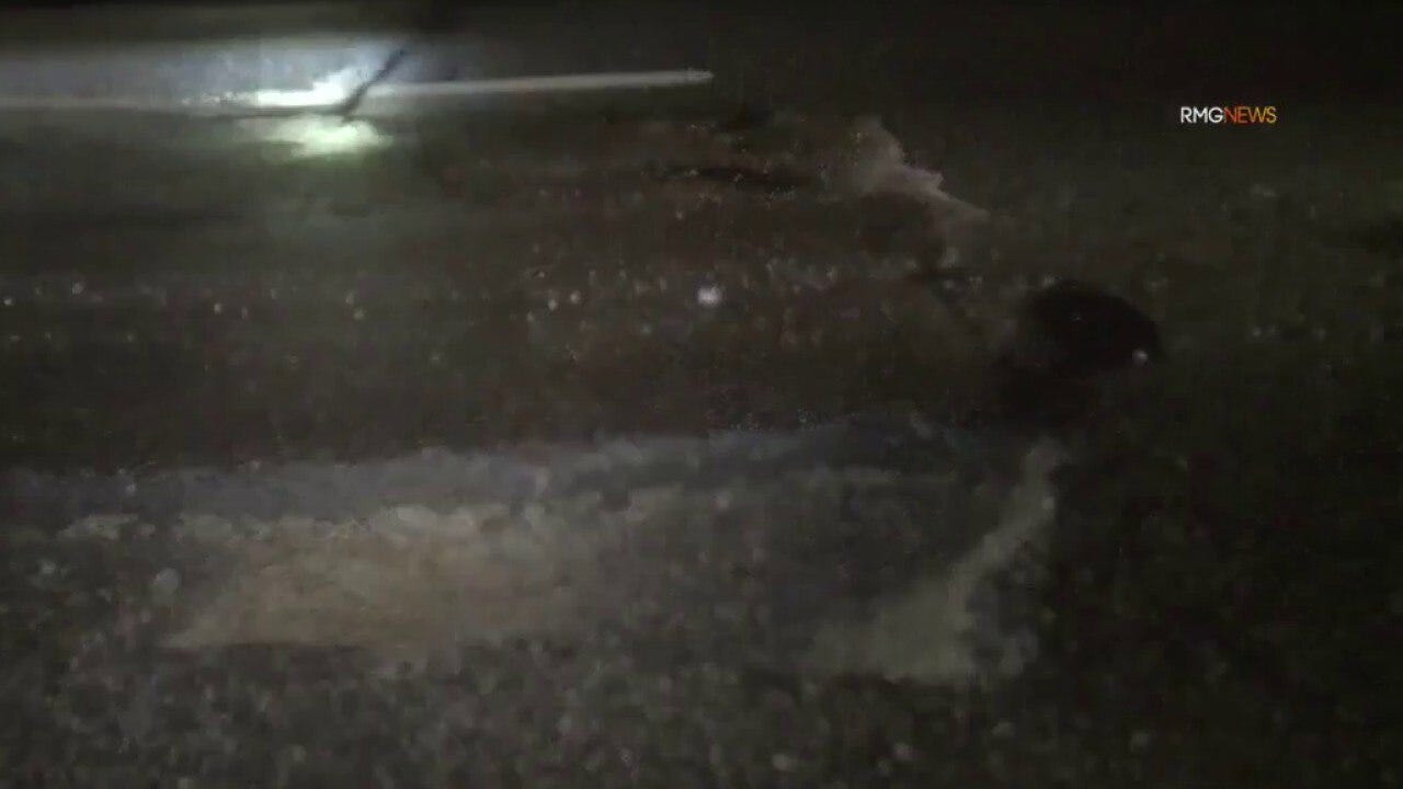 At least 15 cars damaged by West Adams pothole