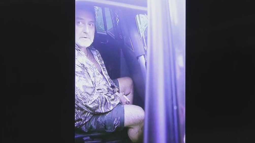 Apple River stabbing trial: Footage of Nicolae Miu in squad car