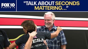 Prescott man reunited with crews who rescued him