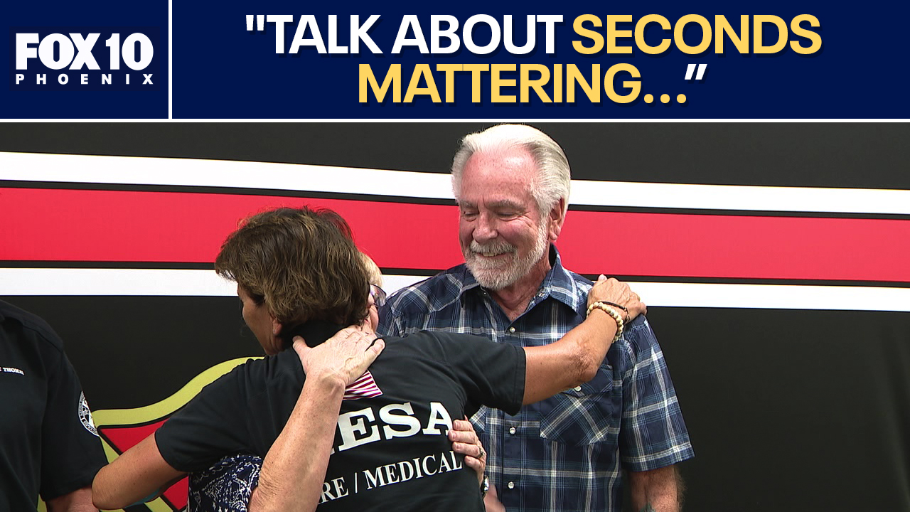 Prescott man reunited with crews who rescued him