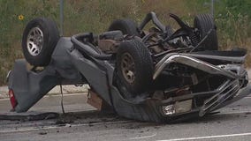8 hurt, including kids, in Los Angeles crash