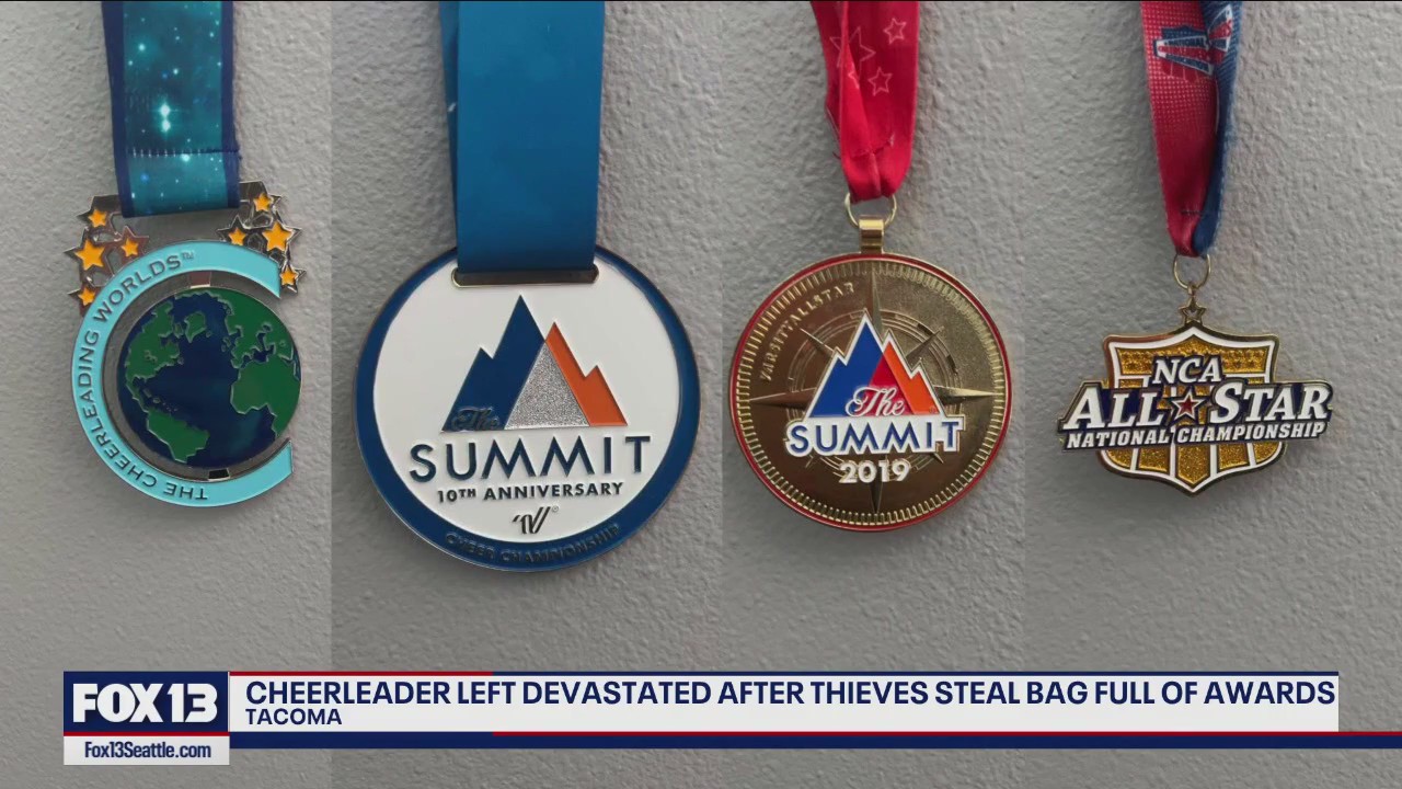 Thief steals Tacoma cheerleader's bag full of awards