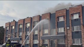 Apartment fire near O'Hare