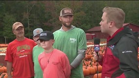 Pumpkins and super moons at Burt's Pumpkin Farm