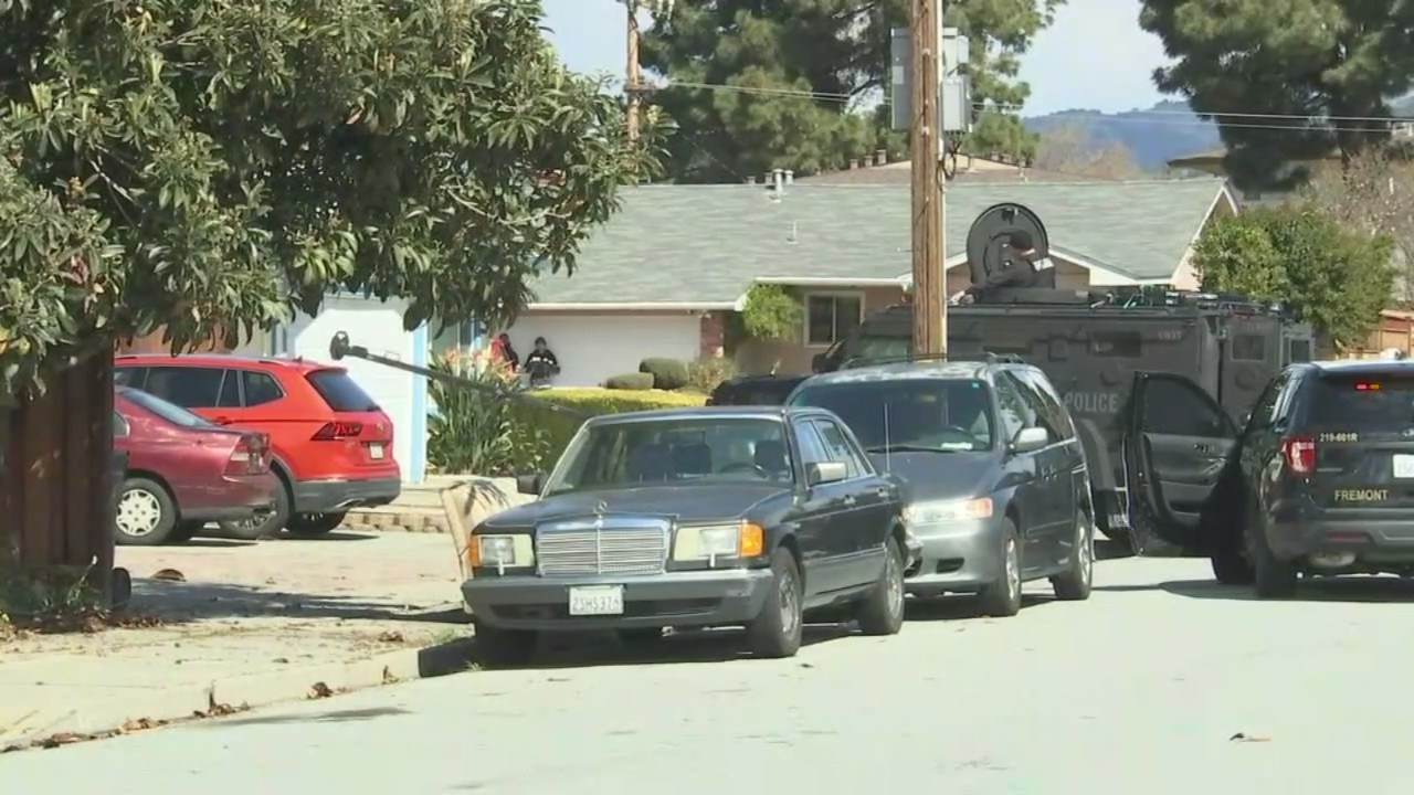 Fremont police use Bearcat to take down garage door