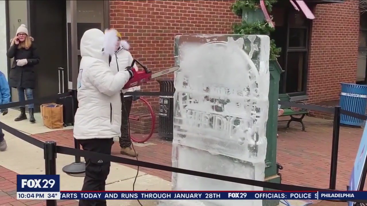 Media holds successful first 'Ice on State' despite vandals destruction of several sculptures