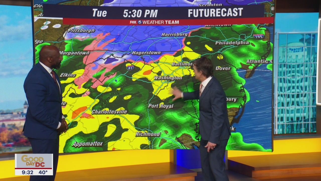 FOX 5 Weather forecast for Tuesday, November 15