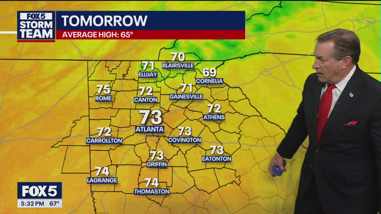 Thursday evening weather forecast