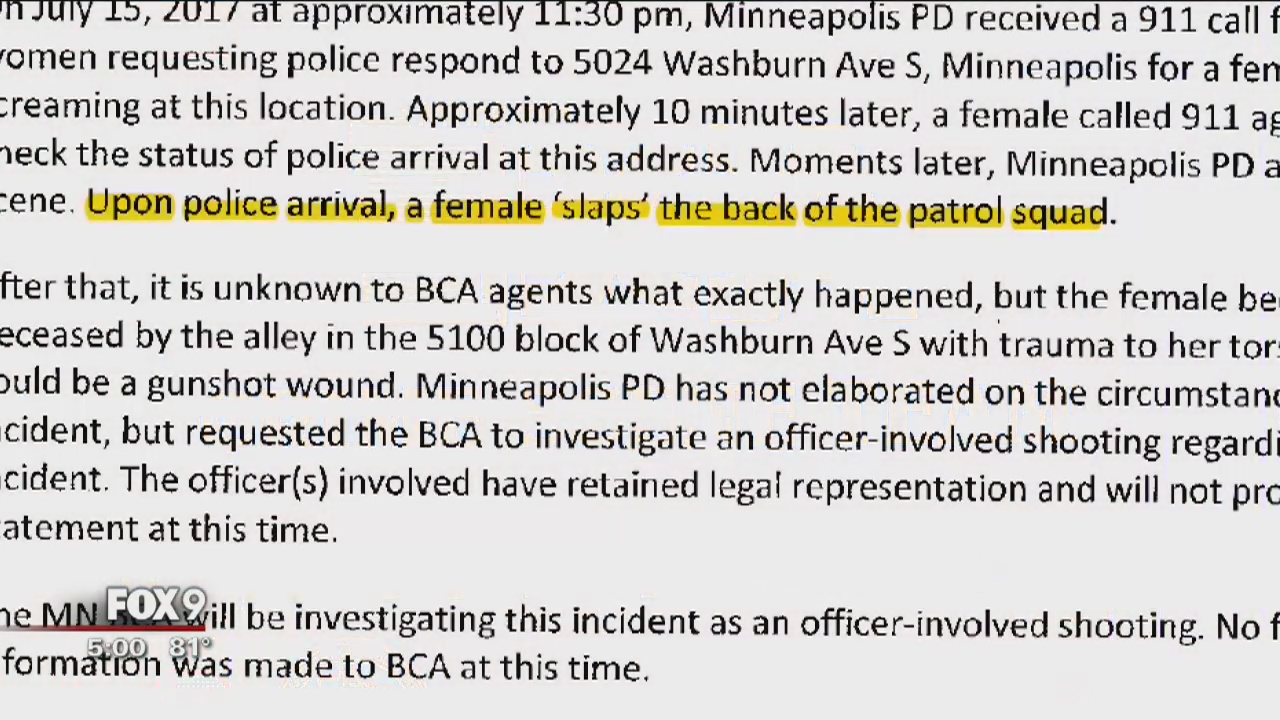 Search warrant: woman 'slapped' back of squad car before fatal Minneapolis police shooting