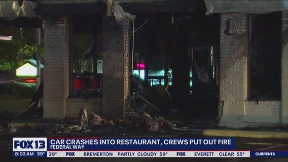 Car crashes into Federal Way Jack in the Box