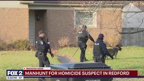 Homicide suspect manhunt ongoing in Redford Township