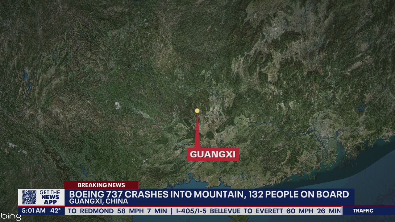 Boeing 737 plane crashes with 132 aboard in China