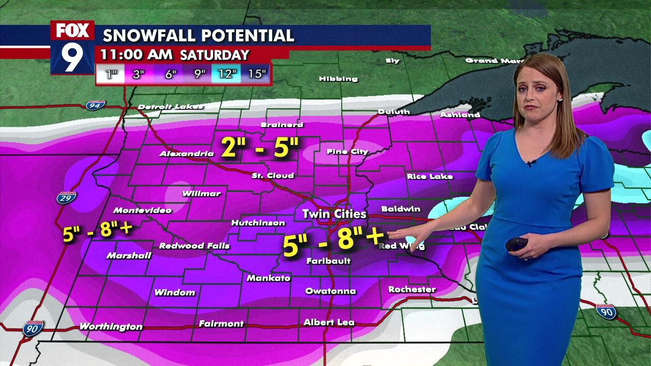 Minnesota weather: Storms turn to heavy snow; blizzard warning in effect