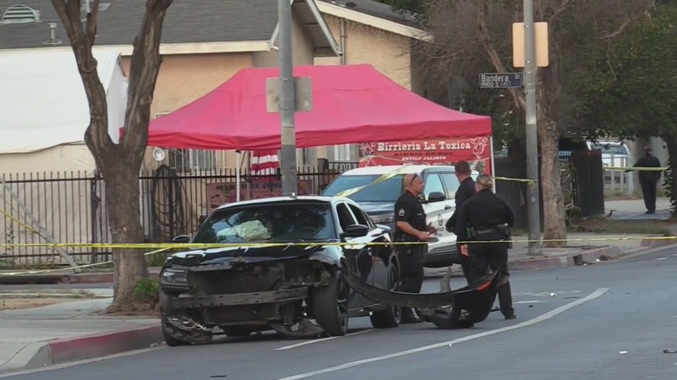 Child hit by stray bullet in Watts