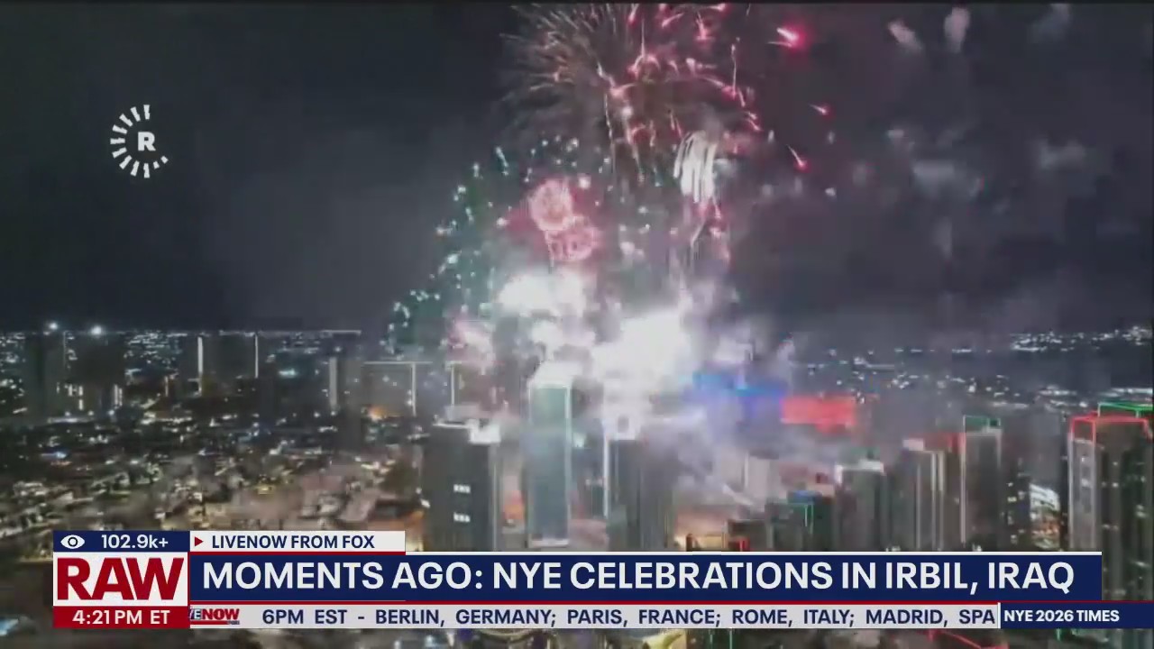 New Years 2026: Iraq New Years Eve fireworks