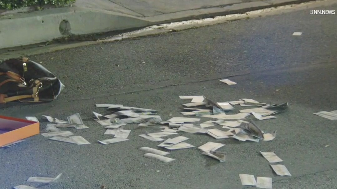 Fake cash scattered after Bel Air break-in