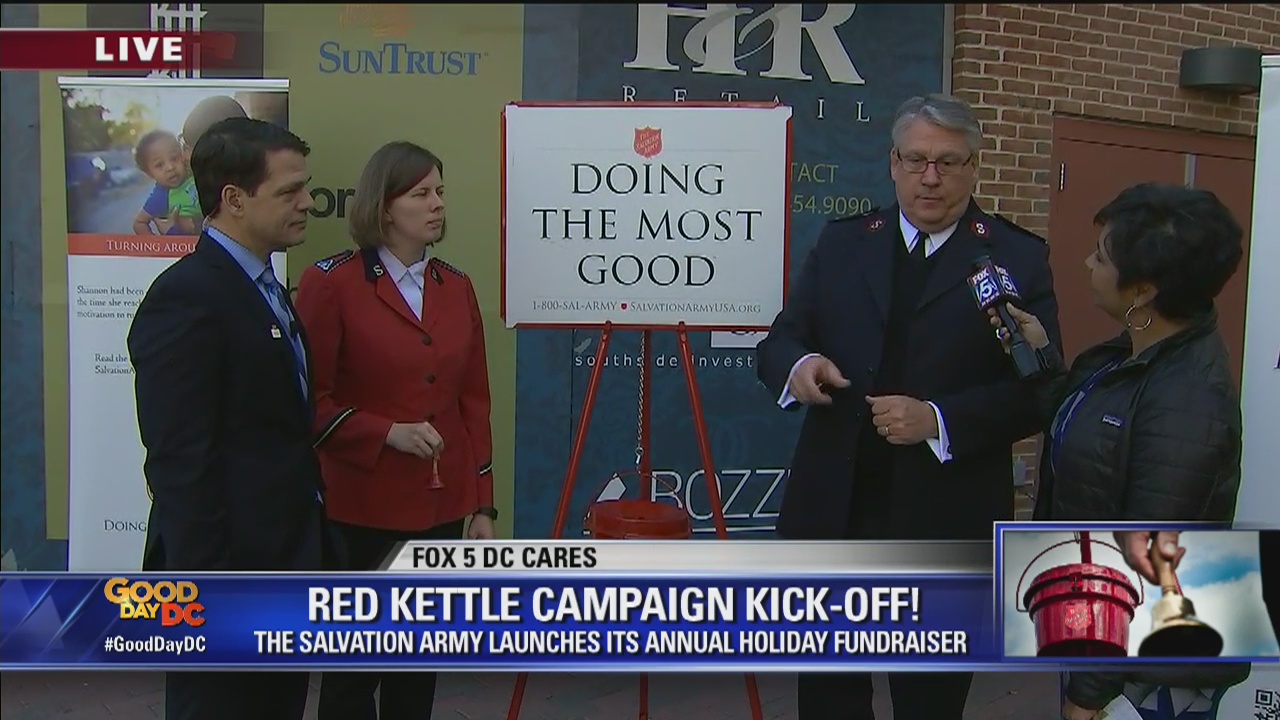 FOX 5 DC CARES: Salvation Army Red Kettle Campaign Kick Off