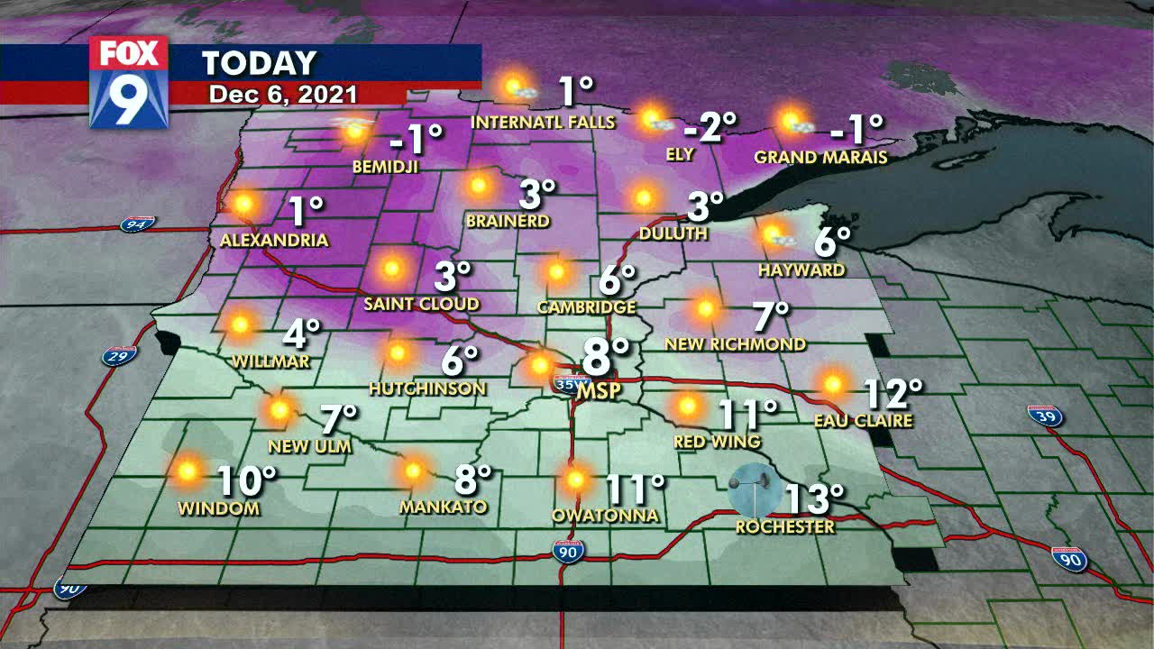 Monday's forecast: COLD