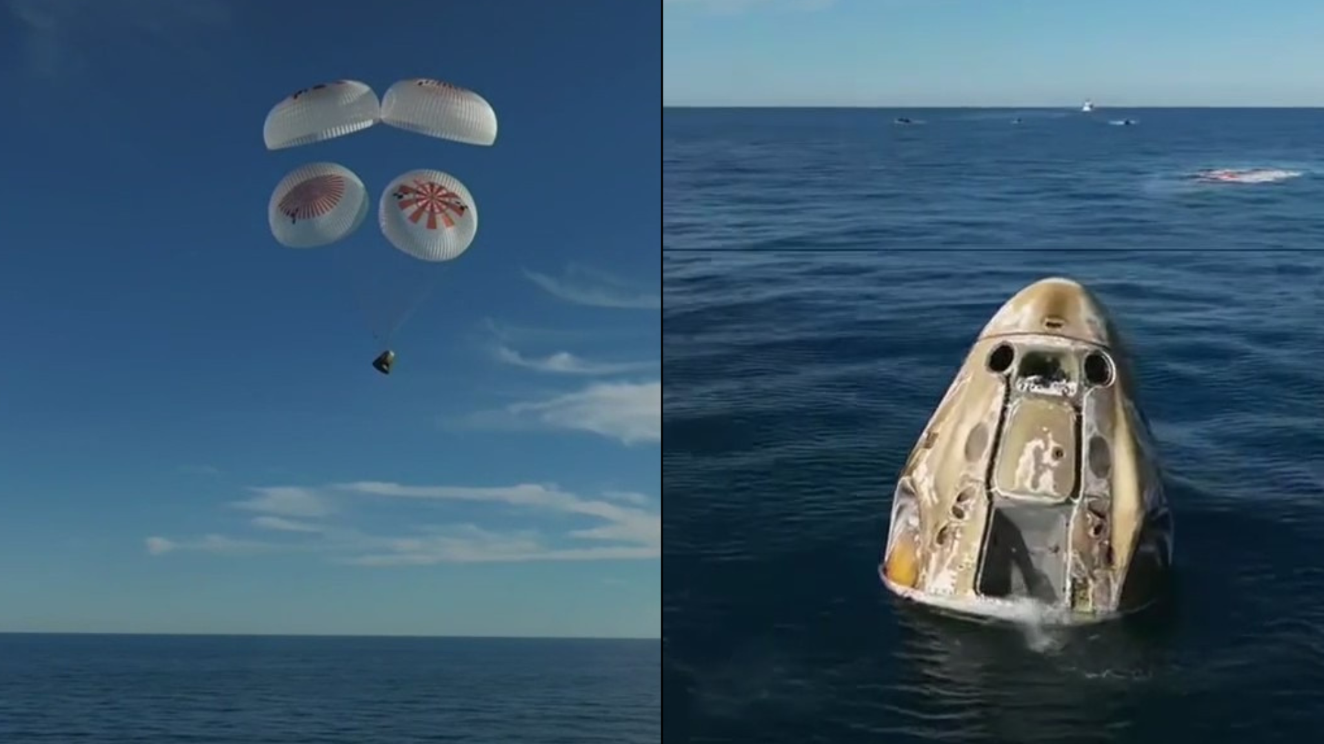 NASA astronauts splash down, return to Earth after 9 months stuck in space
