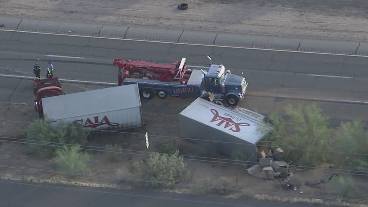 Deadly wrong-way crash closes US 60 near Wittmann | FOX 10 Phoenix