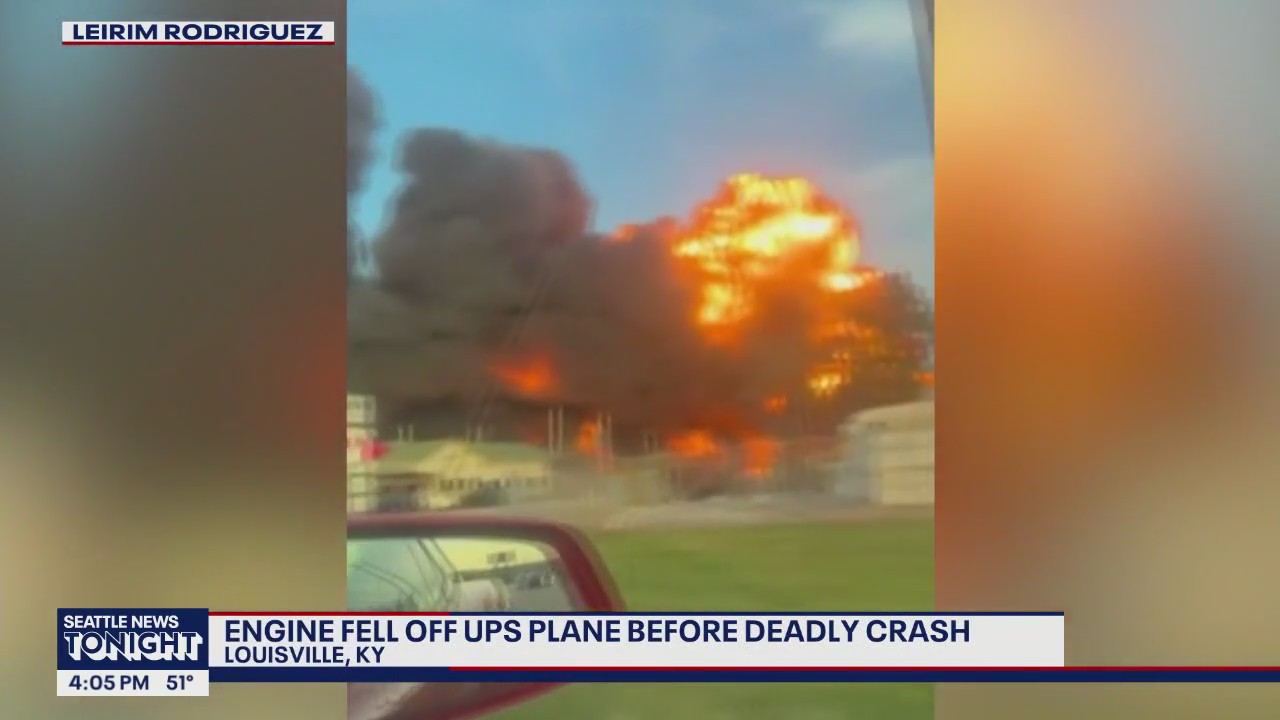 Engine fell off UPS plane before deadly crash