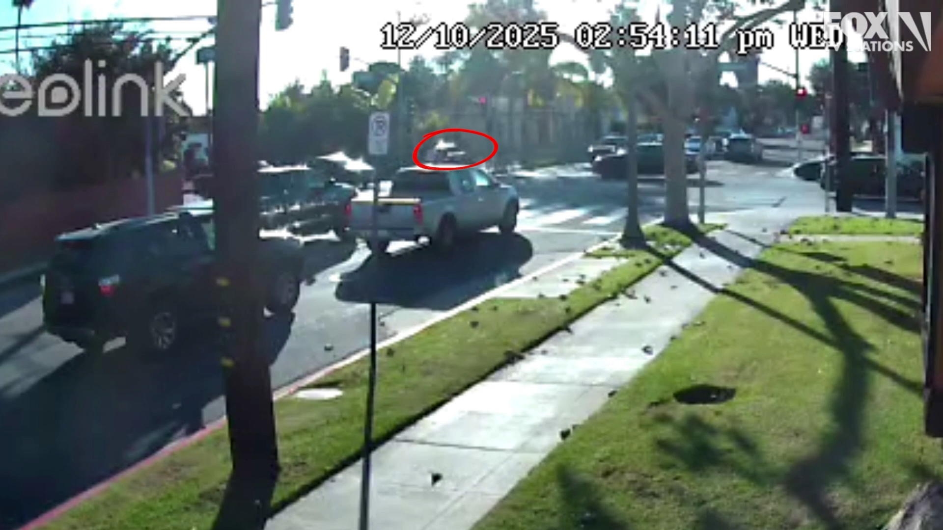 Video shows car crashing into high school students in California