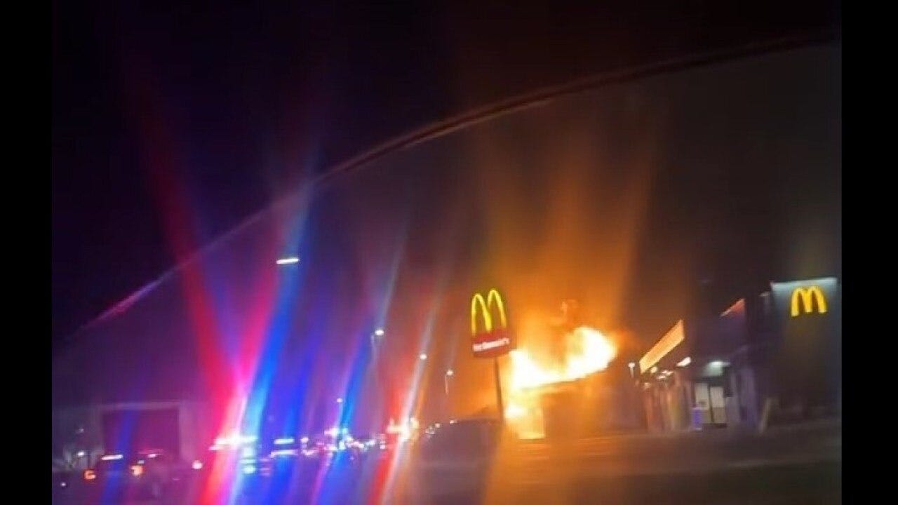 Flames seen at Southgate motel