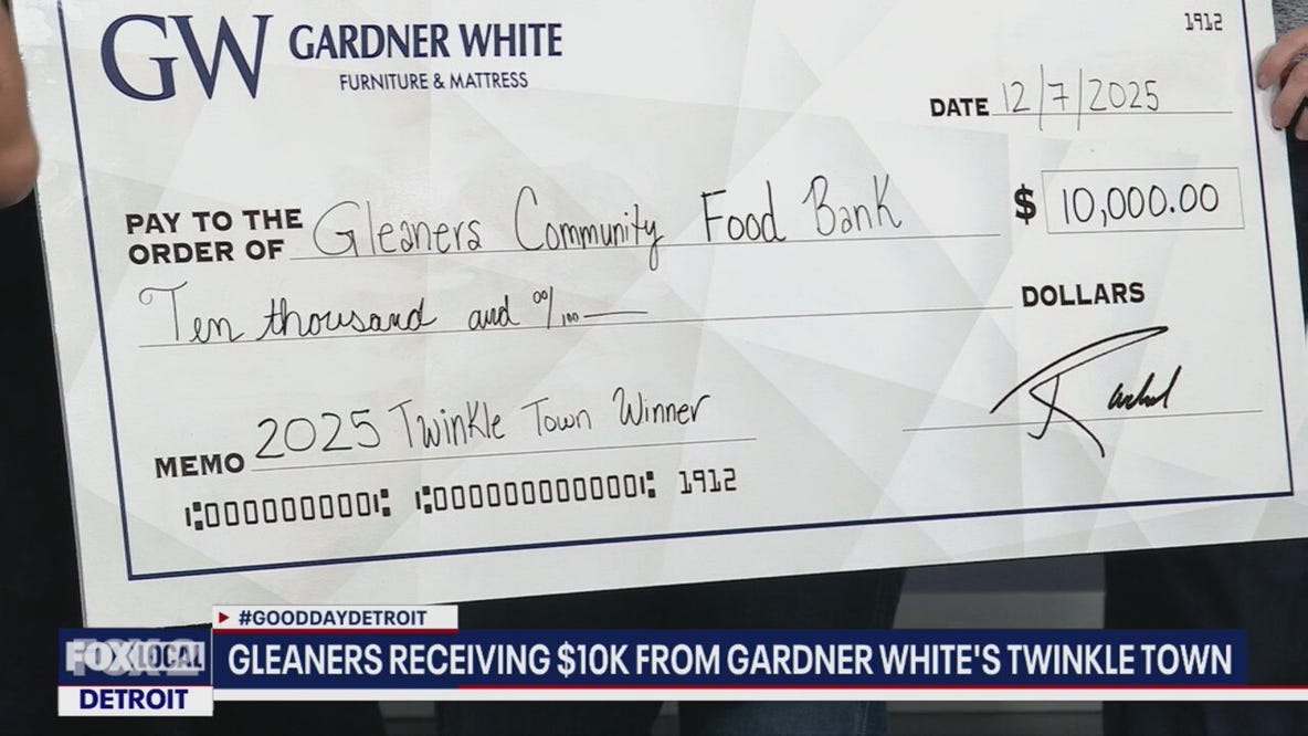 Gleaners Food Bank wins $10K from Gardner-White's Twinkle Town contest