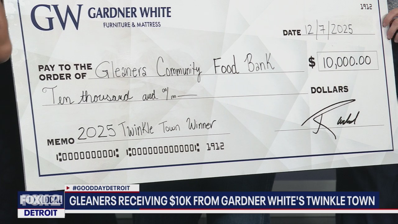 Gleaners Food Bank wins $10K from Gardner-White's Twinkle Town contest