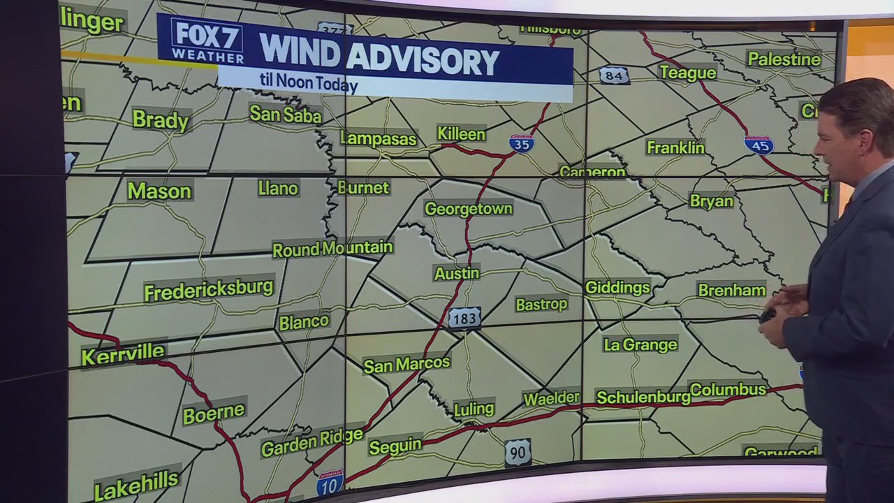 Austin weather: Windy, cooler Tuesday