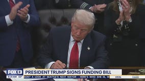 President Trump signs funding bill