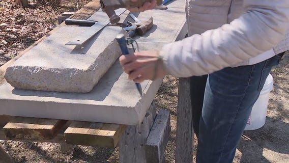 Jazzing up a piece of limestone with Jill of All Trades