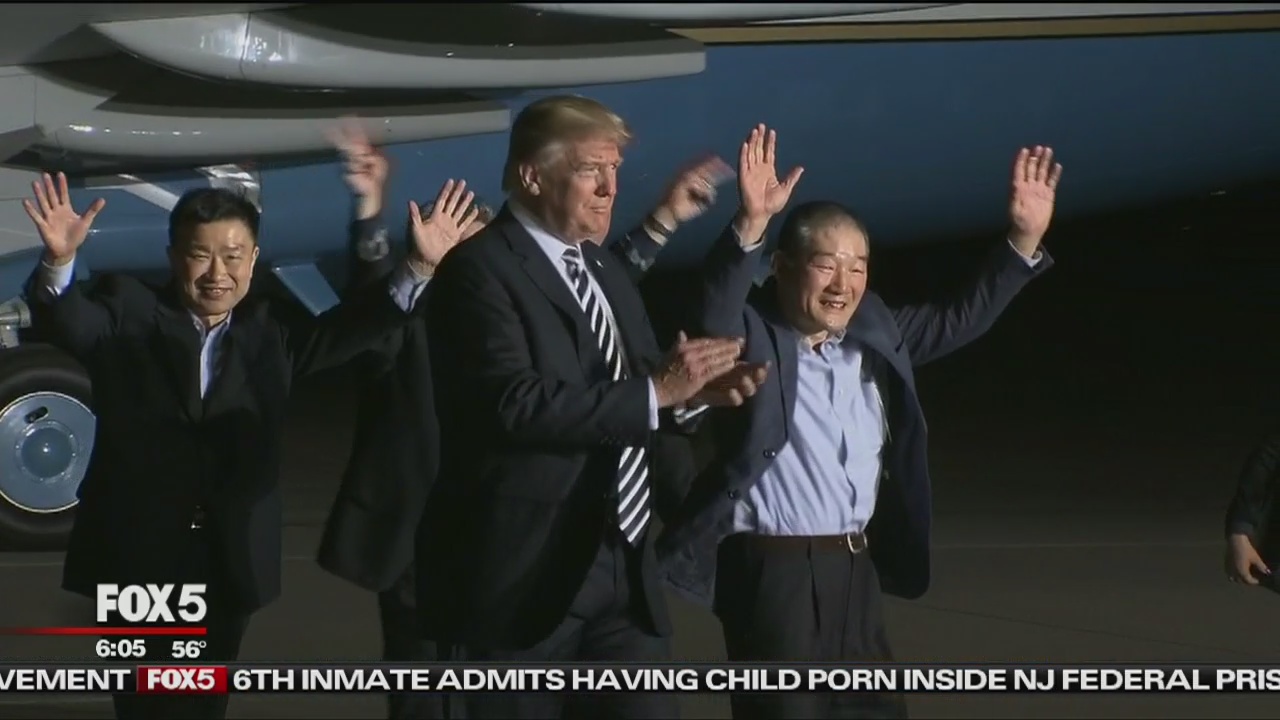 3 freed Americans arrive in U.S.