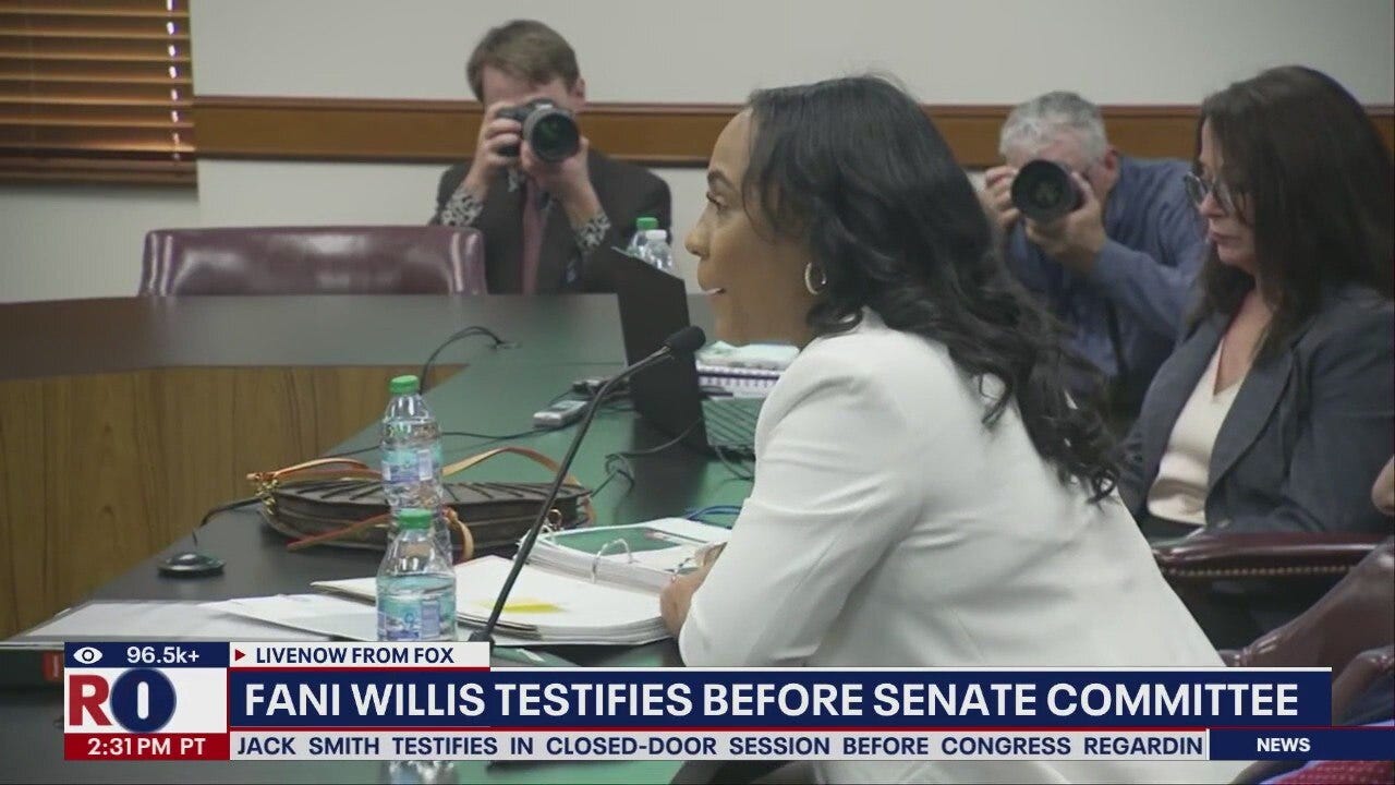 FULL testimony before Senate committee for Fani Willis
