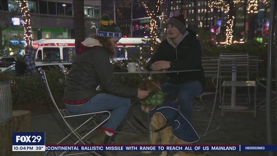 People brave chilly air for a night of skating, entertainment at Philadelphia's Dilworth Park