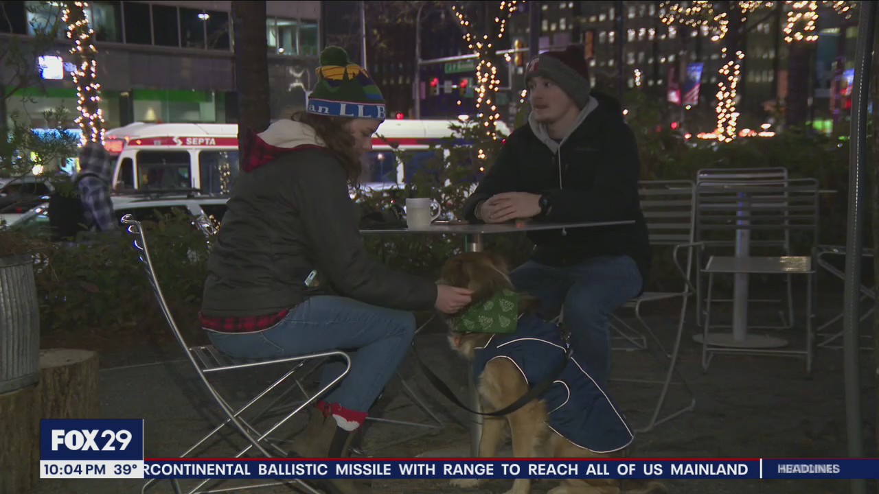 People brave chilly air for a night of skating, entertainment at Philadelphia's Dilworth Park
