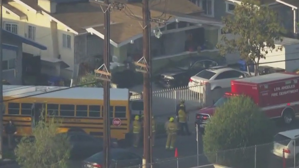 School bus crash in South LA under investigation
