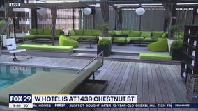 Eat and drink by the rooftop pool at the W Hotel in Center City