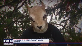 Squirrel flyers go viral in Seattle