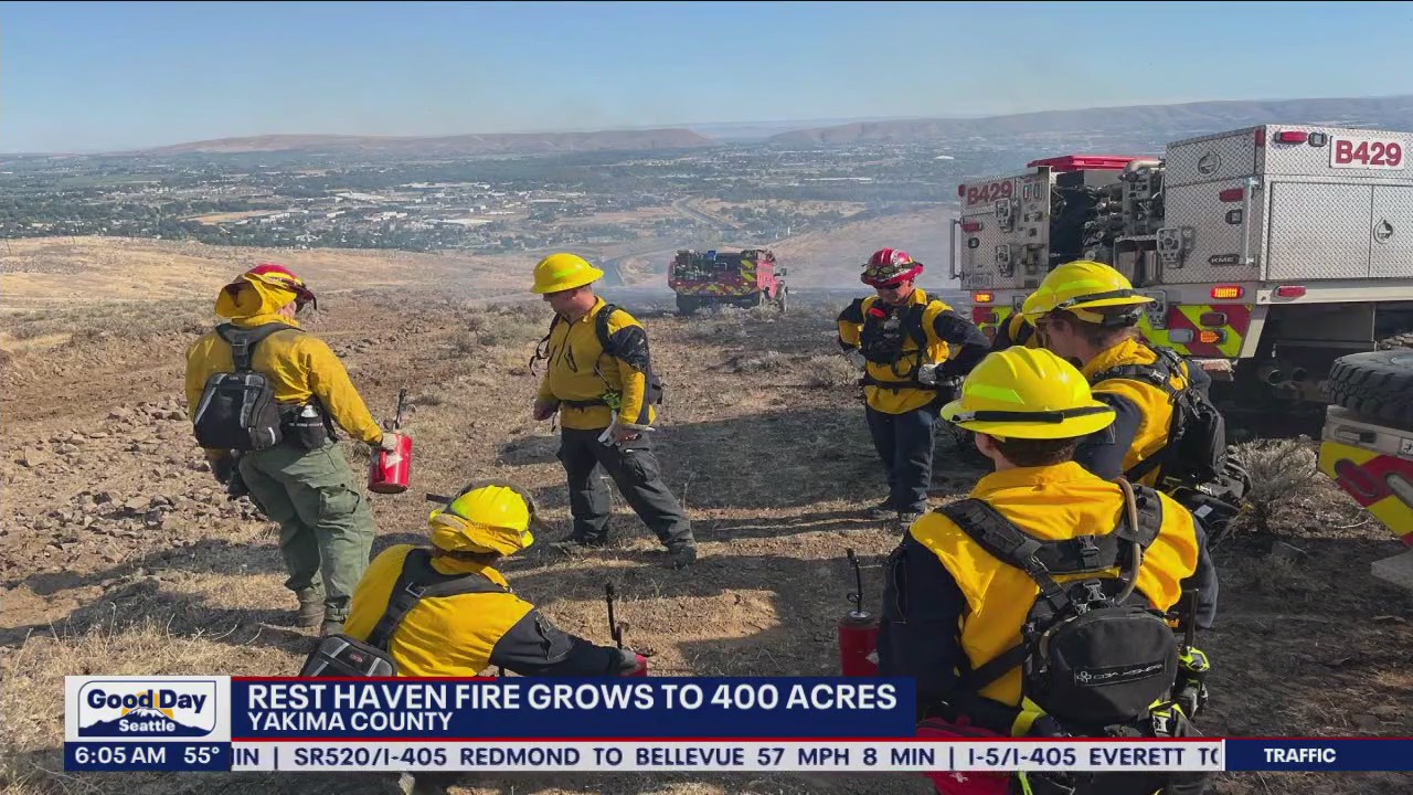 Rest Haven Fire Grows to 400 Acres
