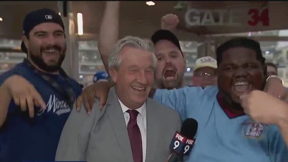 Twins fans go wild after playoff win