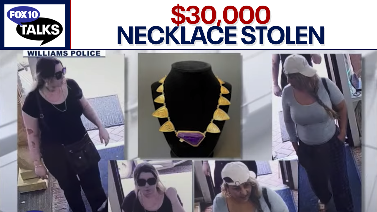 $30,000 necklace stolen from Grand Canyon Gallery