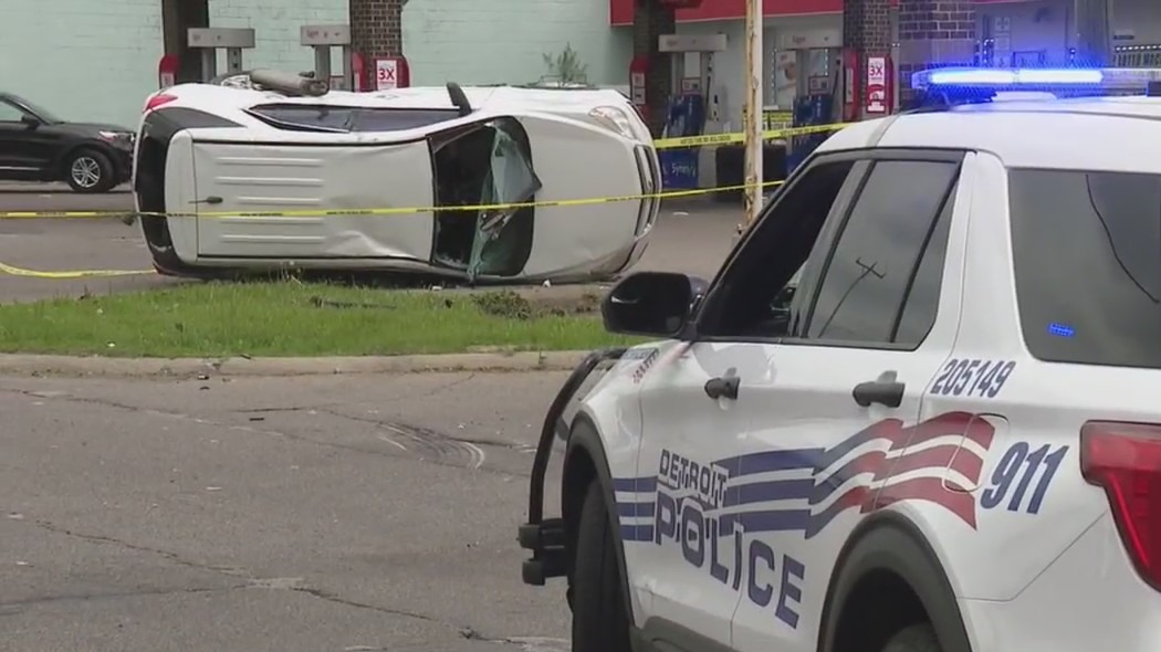 Suspect in custody after deadly shooting, rollover crash | FOX 2 Detroit