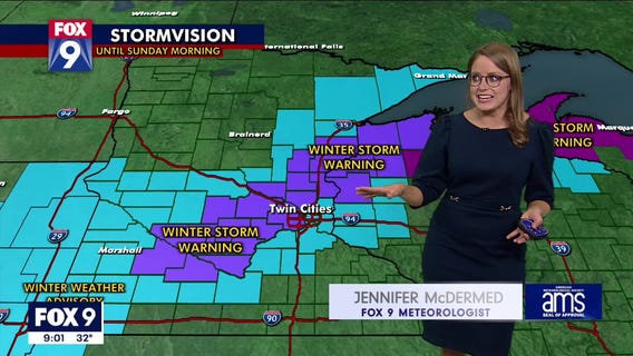 Winter Storm Warning in place for NE metro until early Sunday